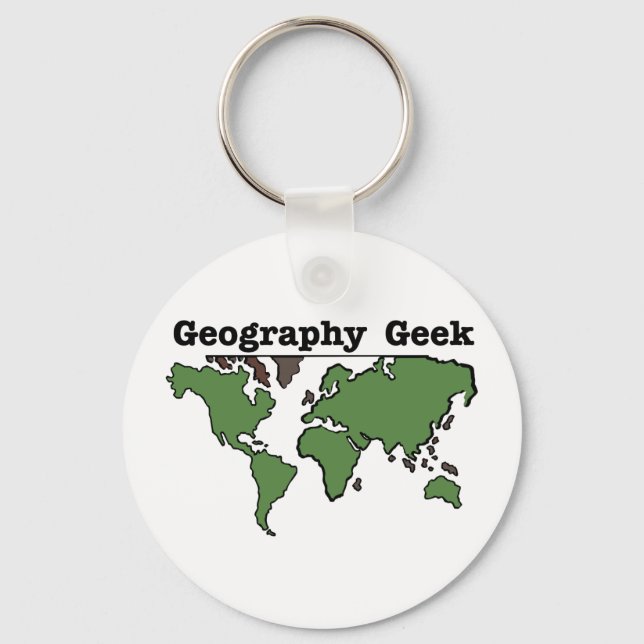 Geografie Geek Schlüsselanhänger (Vorderseite)