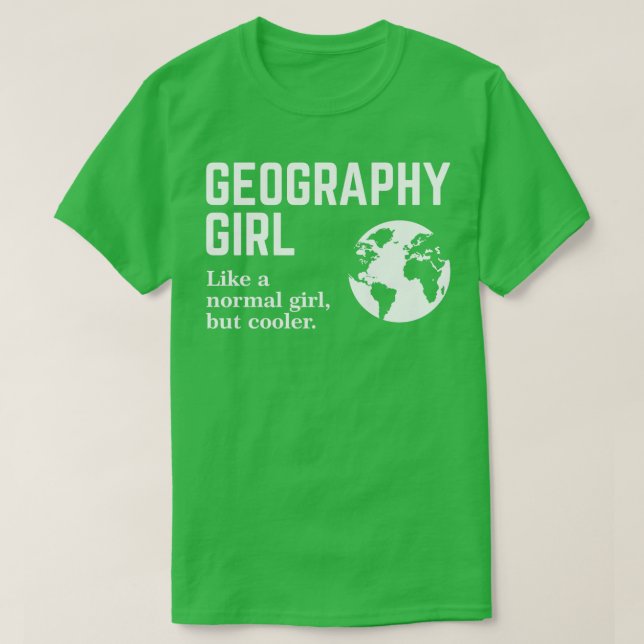 Geografie Girl 5 T-Shirt (Design vorne)