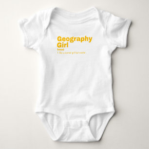 Geografie Girl - Geografie Baby Strampler