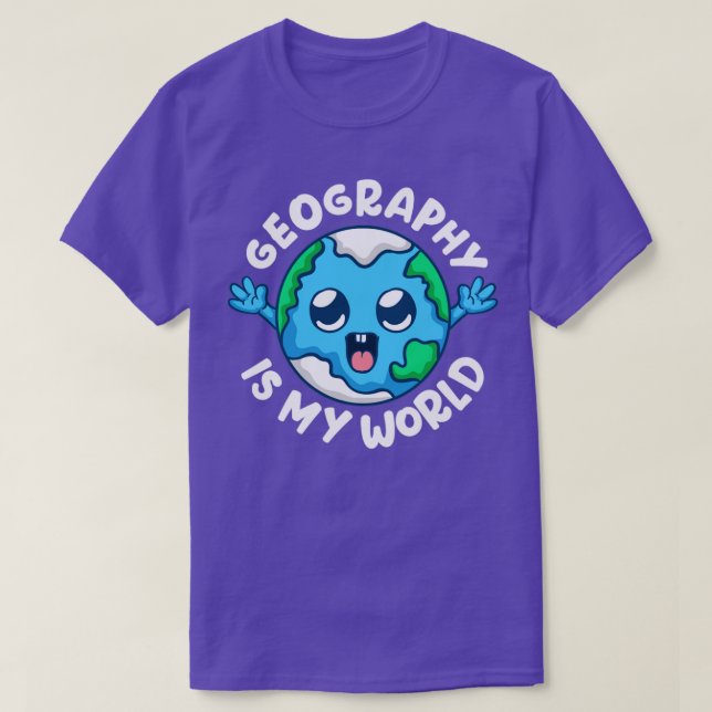 Geografie ist mein Weltreicher T-Shirt (Design vorne)