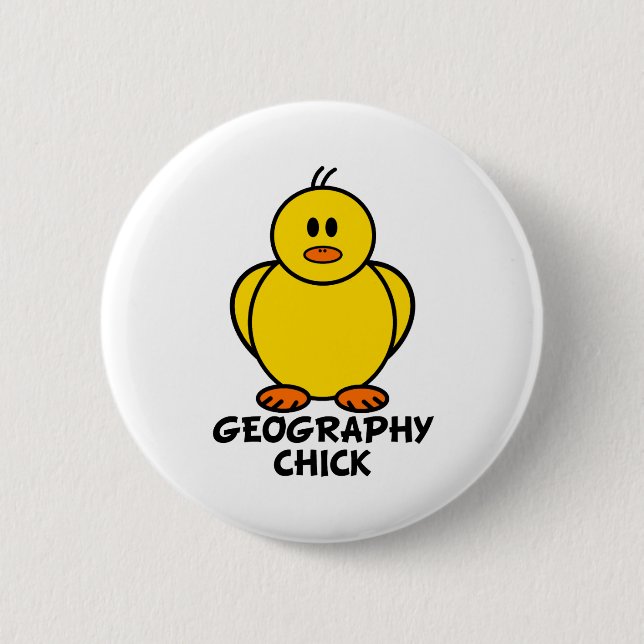 Geografie-Küken Button (Vorderseite)