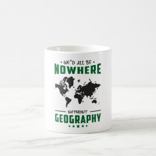 Geografie Lehrer Funny World gibt Geschenk Idee Kaffeetasse