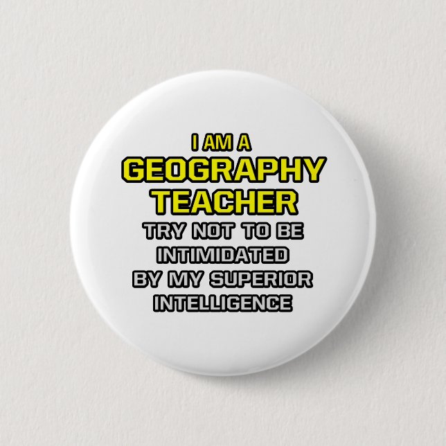Geografie-Lehrer... Superior Intelligence Button (Vorderseite)