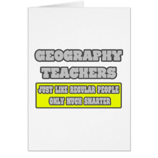 Geografie-Lehrer... viel schlauer