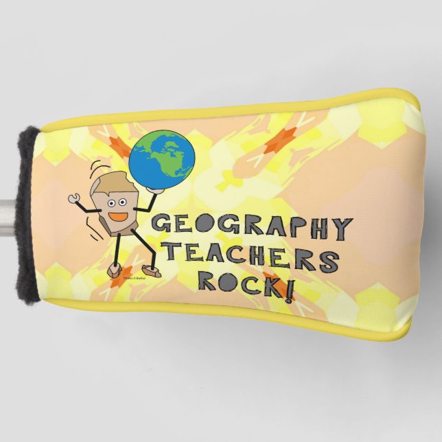 Geografie Lehrerrock Golf Headcover (Vorderseite)