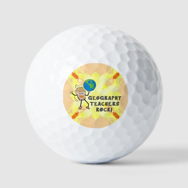 Geografie Lehrerrock Golfball (Vorderseite)