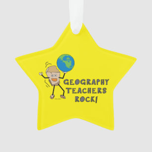 Geografie Lehrerrock Ornament