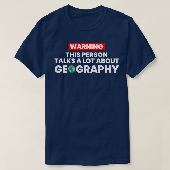 Geografie Lover 1 T-Shirt (Design vorne)