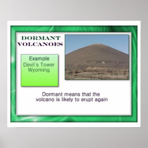 Geografie, Ruhende Vulkane Poster