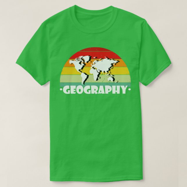 Geografie-Student T-Shirt (Design vorne)