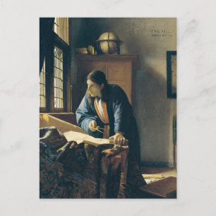 Geografie von Johannes Vermeer Postcard Postkarte
