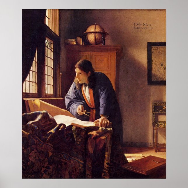 Geografie von Johannes Vermeer Poster (Vorne)