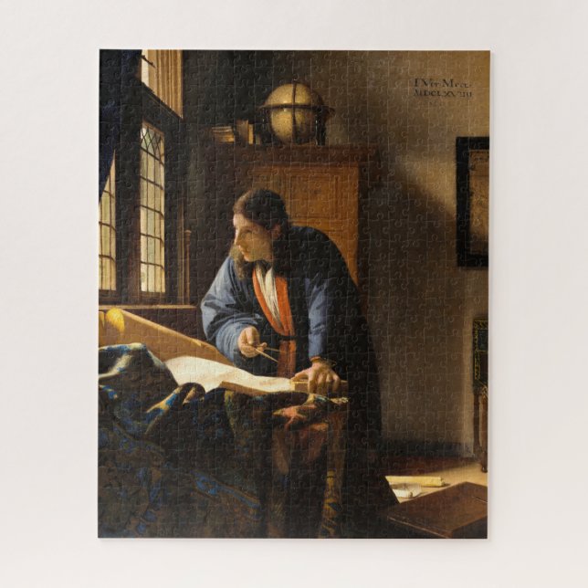 Geografie von Johannes Vermeer Puzzle (Vertikal)