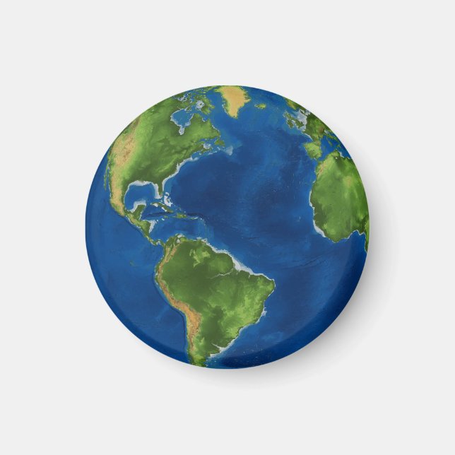 Geografisch lustige 3D-Illusion von Watercolor Ear Magnet (Vorne)