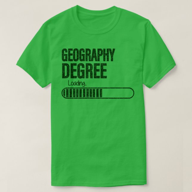 Geografische Abstufung für Geografie-Studierende T-Shirt (Design vorne)