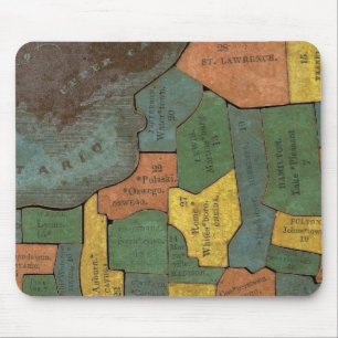 Geografische Analyse des Staat von New York Mousepad