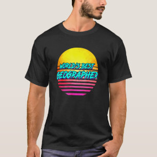 Geografische Idea Welten Bester Geograf T-Shirt