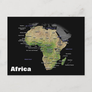 Geografische Karte des afrikanischen Kontinents