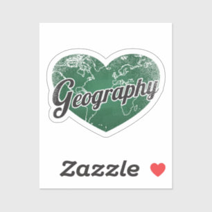 Geografische Retro-Herz-Blackboard-Liebe Aufkleber