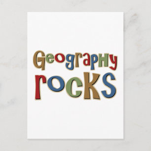 Geografische Steine Postkarte