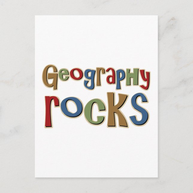 Geografische Steine Postkarte (Vorderseite)