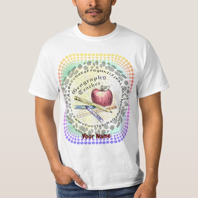 Geografischer Lehrer T - Shirt (Vorderseite)