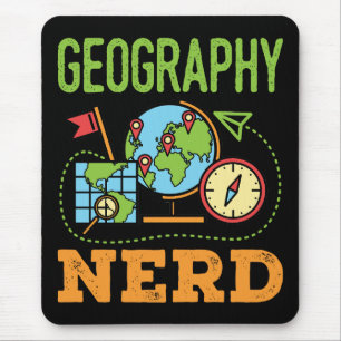 Geografischer Nerd Mousepad