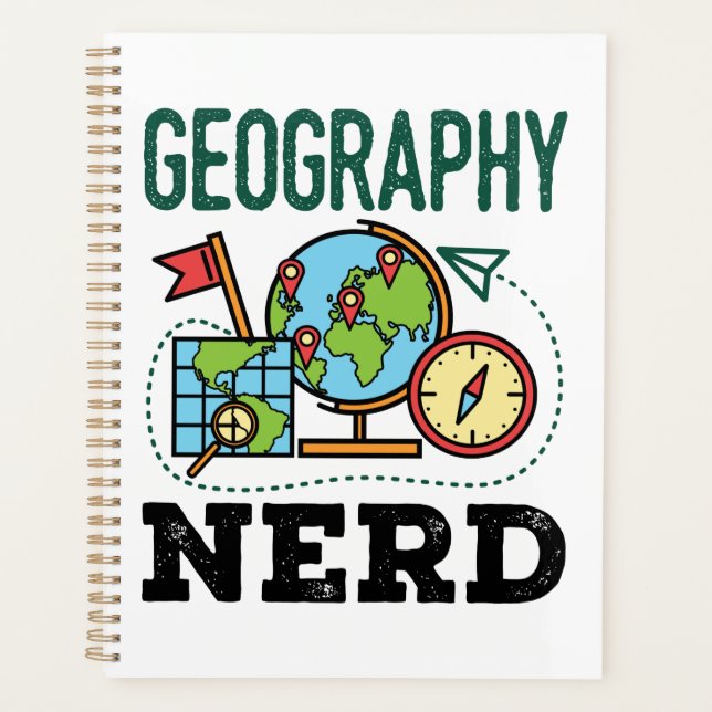 Geografischer Nerd Planer (Vorderseite)