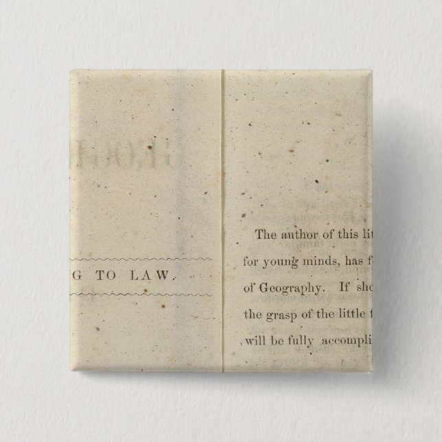 Geografischer Präface-Leser für Dixie-Kinder Button (Vorderseite)