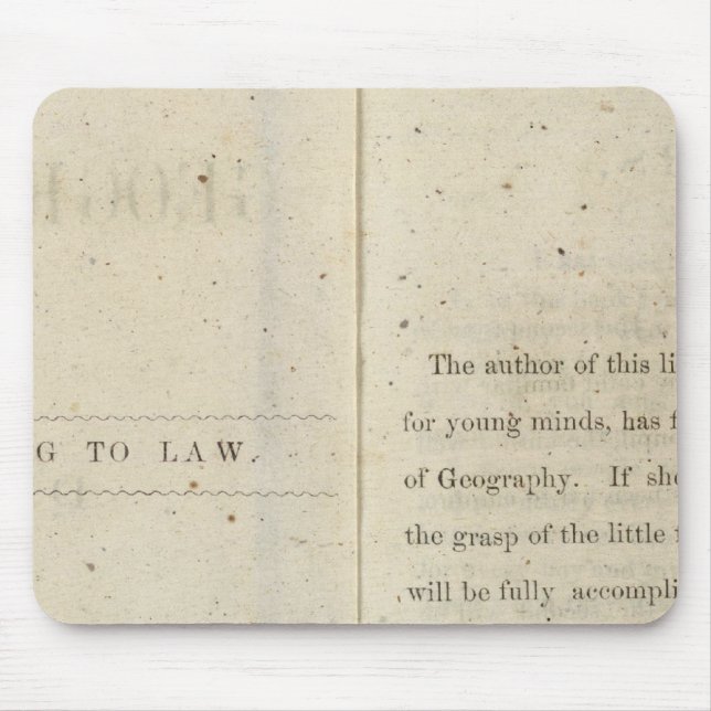 Geografischer Präface-Leser für Dixie-Kinder Mousepad (Vorne)