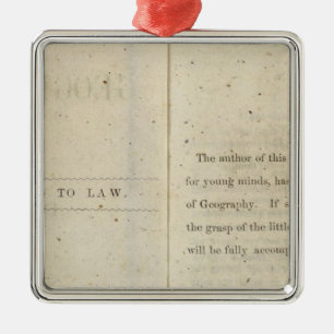 Geografischer Präface-Leser für Dixie-Kinder Silbernes Ornament