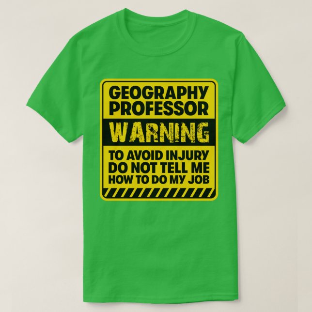Geografischer Professor2 T-Shirt (Design vorne)
