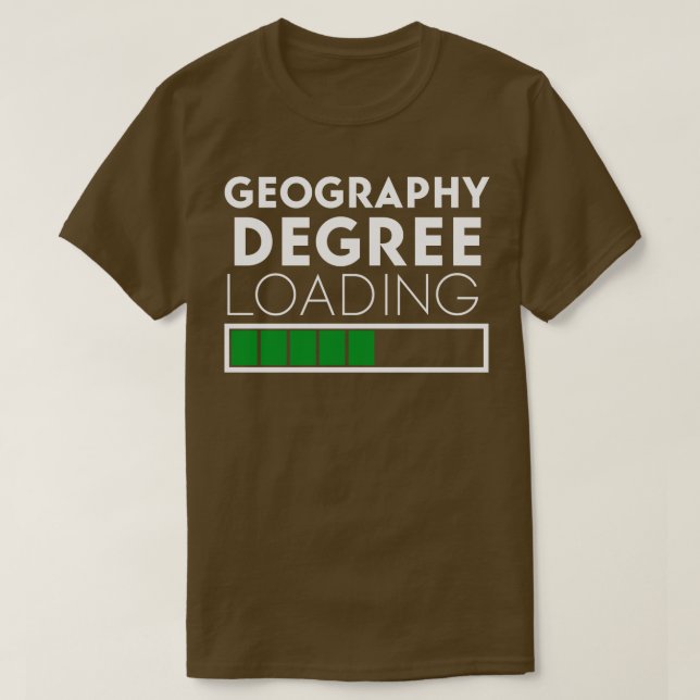 Geografisches Degree Loading Funny Sprichwort für  T-Shirt (Design vorne)