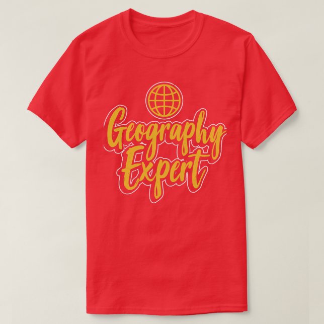 Geografisches Experte Geo Geographer Student T-Shirt (Design vorne)