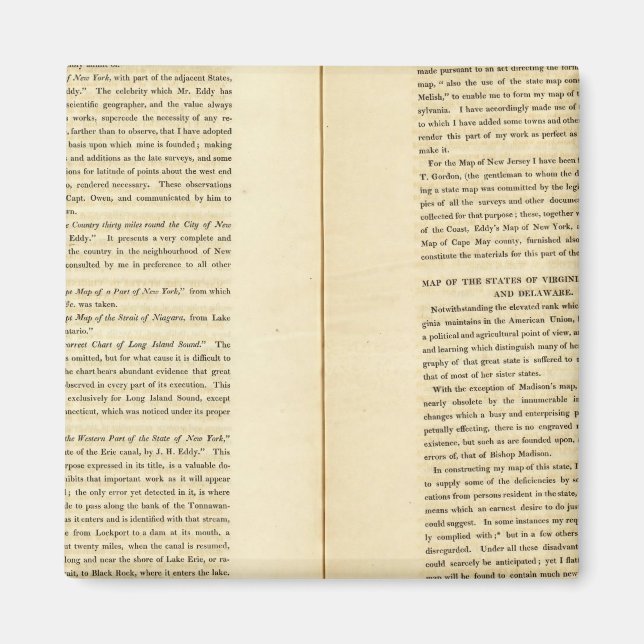 Geografisches Memoir 2 Magnet (Vorne)