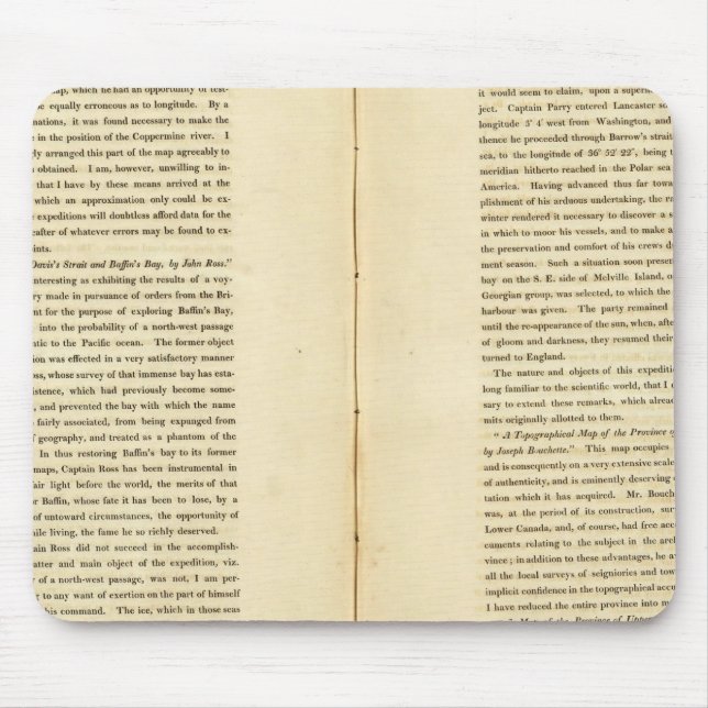 Geografisches Memoir 3 Mousepad (Vorne)