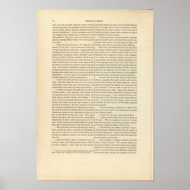 Geografisches Memoir 4 Poster (Vorne)