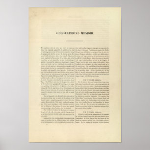 Geografisches Memoir 4 Poster