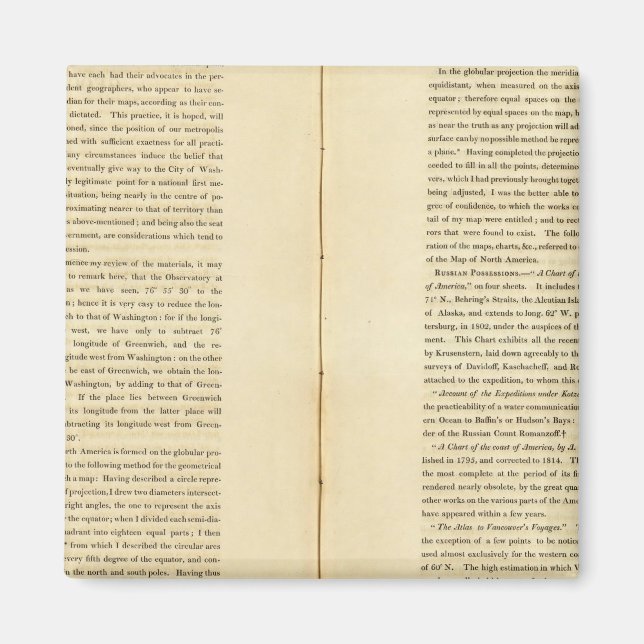 Geografisches Memoir Magnet (Vorne)