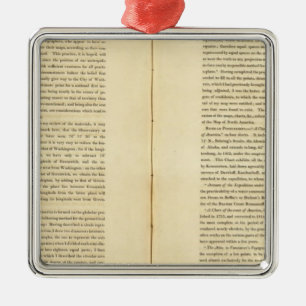 Geografisches Memoir Silbernes Ornament