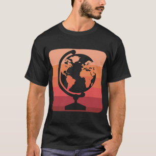 Geograph Weltkarte Erde Geograph Schule Geogr T-Shirt