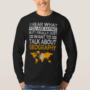 Geographer Kartograf über Geografie Geolo T-Shirt