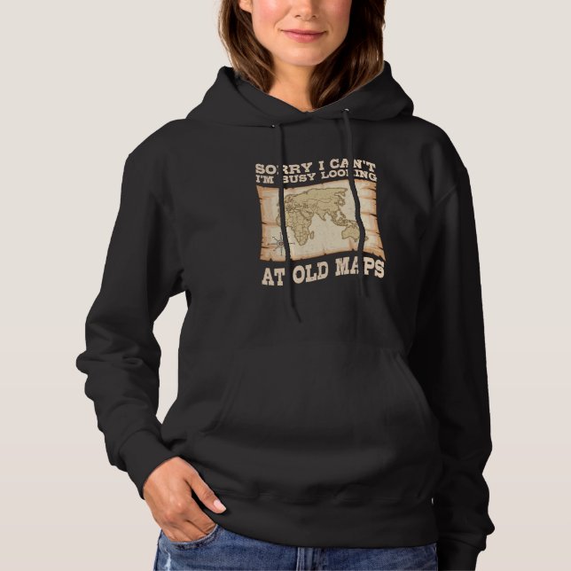 Geographer World Map Cartographer Geography Geolog Hoodie (Vorderseite)