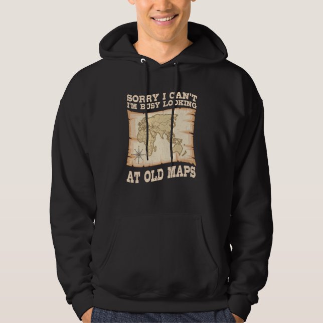 Geographer World Map Cartographer Geography Geolog Hoodie (Vorderseite)
