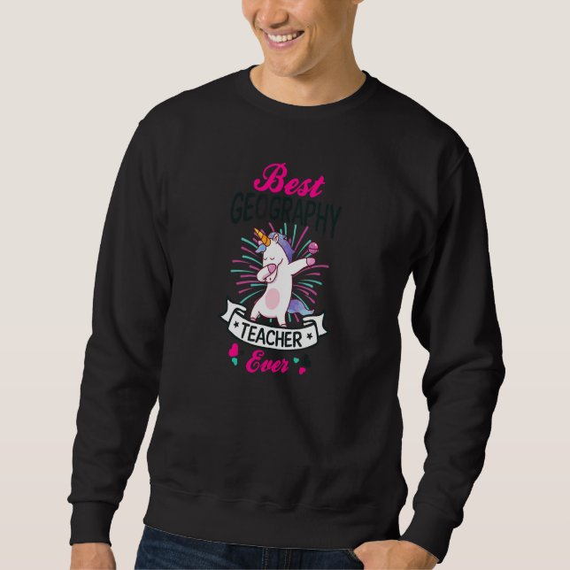 Geographielehrer Sweatshirt (Vorderseite)