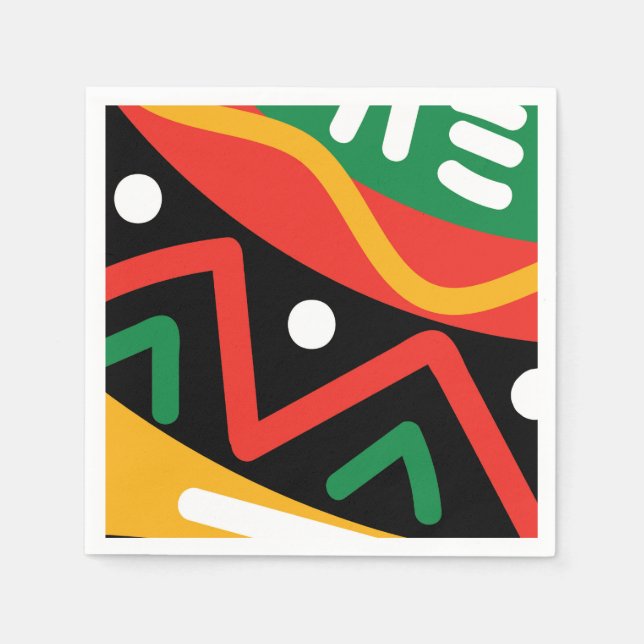 Geographiepapier für den Monat Schwarze Geschichte Serviette (Vorderseite)