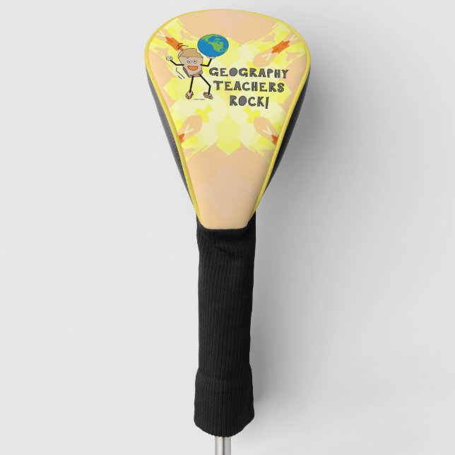 Geography Teachers Rock  Golf Headcover (Vorderseite)