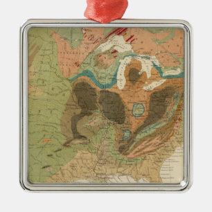 Geol Karte US Silbernes Ornament