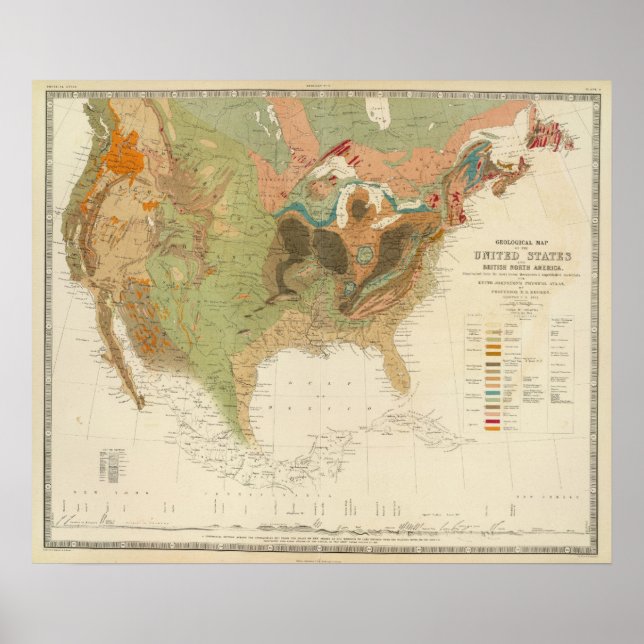 Geol Map USA Poster (Vorne)