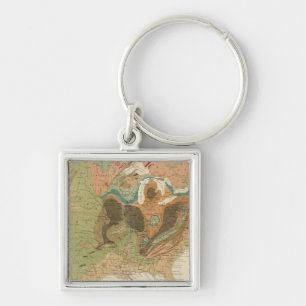 Geol Map USA Schlüsselanhänger